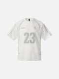 DAXUEN Short-sleeved crew-neck T-shirt with sports jersey style