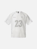 DAXUEN Short-sleeved crew-neck T-shirt with sports jersey style
