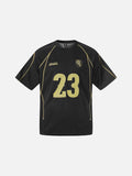 DAXUEN Short-sleeved crew-neck T-shirt with sports jersey style