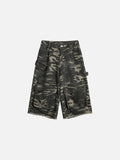 Faded Camo Cargo Shorts for Men