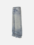 Light Blue Oversized Wide-Leg Jeans