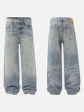 Light Blue Oversized Wide-Leg Jeans