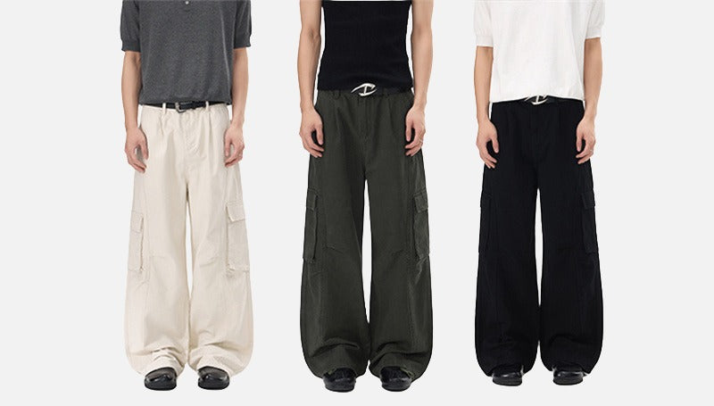 DAXUEN Men's baggy wide-leg cargo pants