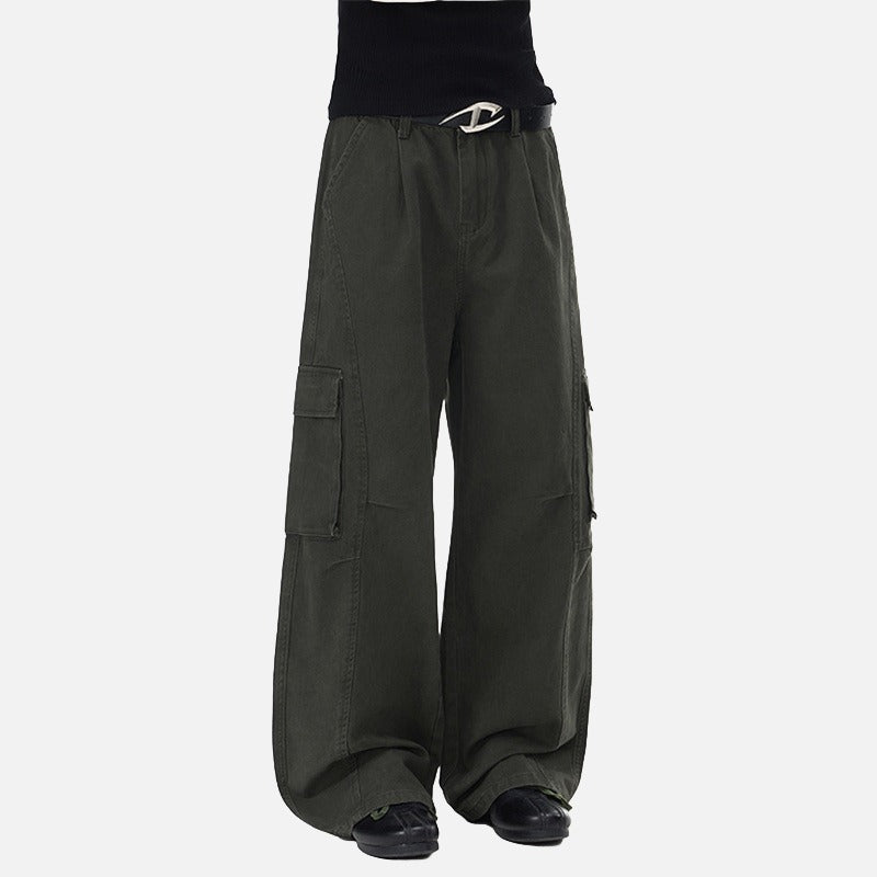 DAXUEN Men's baggy wide-leg cargo pants