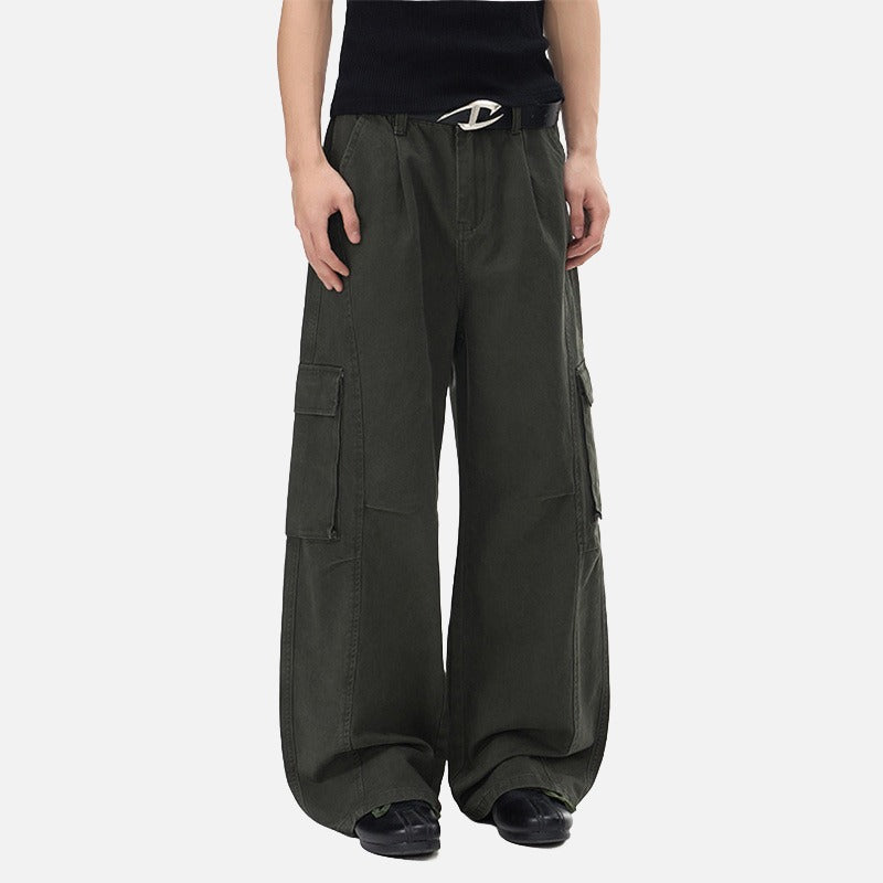 DAXUEN Men's baggy wide-leg cargo pants