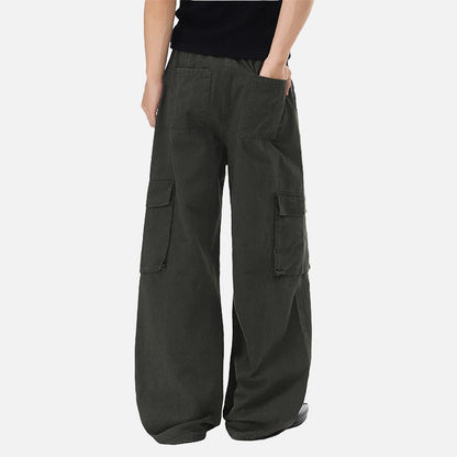 DAXUEN Men's baggy wide-leg cargo pants