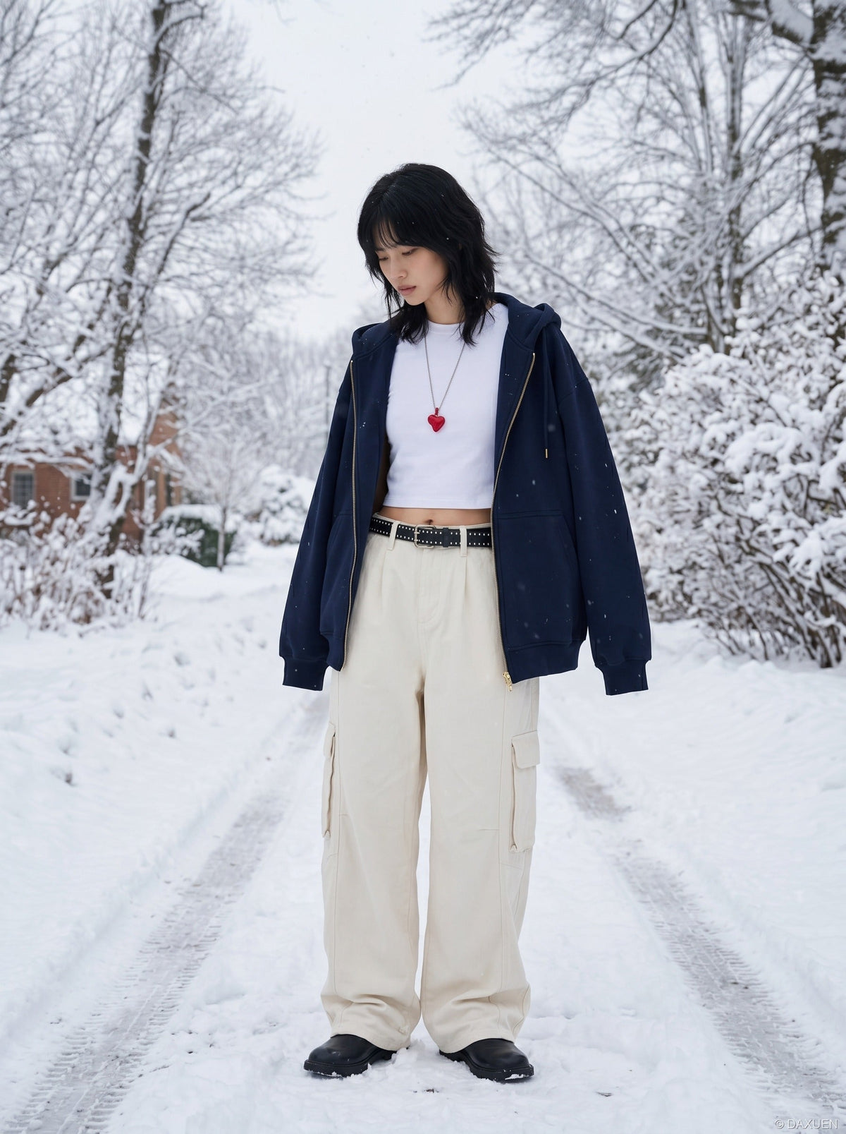 DAXUEN baggy-cargo-pants-for-men — model photo