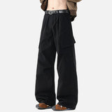 DAXUEN Loose wide-leg cargo pants in solid colors