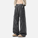 DAXUEN Loose wide-leg cargo pants in solid colors