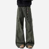 DAXUEN Loose wide-leg cargo pants in solid colors