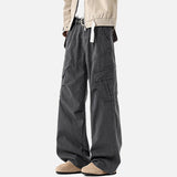 DAXUEN Loose wide-leg cargo pants in solid colors