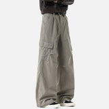 DAXUEN Loose wide-leg cargo pants in solid colors