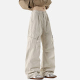 DAXUEN Loose wide-leg cargo pants in solid colors
