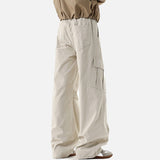 DAXUEN Loose wide-leg cargo pants in solid colors