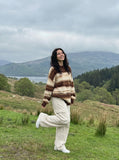 DAXUEN Loose-fitting wide-leg cargo pants — model photo