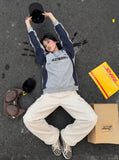 DAXUEN Loose-fitting wide-leg cargo pants — model photo
