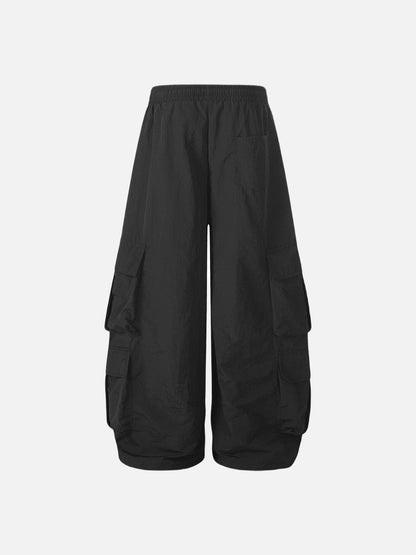 DAXUEN Wide-leg cargo pants with graphic print