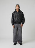 DAXUEN Wide-leg baggy cargo pants with embroidery — model photo