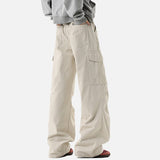 DAXUEN Wide-leg cargo pants with pockets