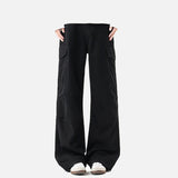 DAXUEN Wide-leg cargo pants with pockets