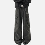 DAXUEN Wide-leg cargo pants with pockets
