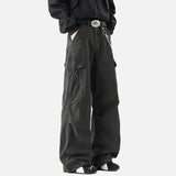 DAXUEN Wide-leg cargo pants with pockets