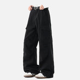 DAXUEN Wide-leg cargo pants with pockets