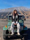 DAXUEN Baggy Color-Blocked Track Pants | DAXUEN — model photo