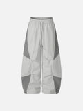 DAXUEN Wide-leg color-blocked track pants