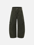 Baggy Dark Olive Green Cargo Pants