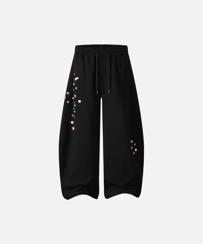 DAXUEN Baggy graphic sweatpants with colorful motifs