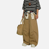 DAXUEN Baggy khaki wide-leg pants for men