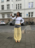 DAXUEN Tunnel Walk Plaid Wrap Sweatpants