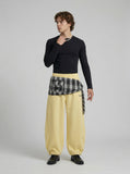 DAXUEN Tunnel Walk Plaid Wrap Sweatpants