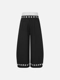 DAXUEN Wide-leg baggy trousers with star graphics