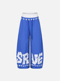 DAXUEN Wide-leg baggy trousers with star graphics