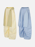 DAXUEN Baggy utility pants with plaid tie and print