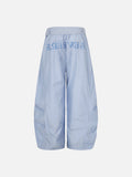 DAXUEN Baggy utility pants with plaid tie and print