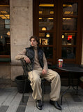 DAXUEN Wide-leg cargo pants with pockets — model photo