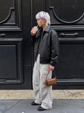 DAXUEN Wide-leg cargo pants with pockets — model photo