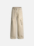 DAXUEN Wide-leg cargo pants with pockets
