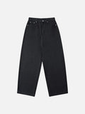 DAXUEN Men's baggy wide-leg pants in dark brown and black