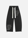 DAXUEN Baggy wide-leg pants with script prints