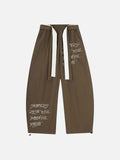 DAXUEN Baggy wide-leg pants with script prints