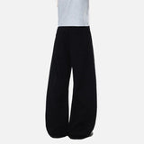 DAXUEN Men's baggy wide-leg trousers in solid black and beige