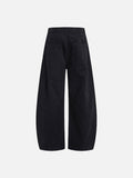 DAXUEN Men's baggy wide-leg trousers in solid black and beige