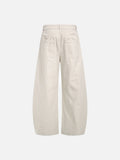 DAXUEN Men's baggy wide-leg trousers in solid black and beige