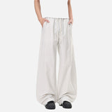 DAXUEN Loose-fitting wide-leg trousers in light grey and black