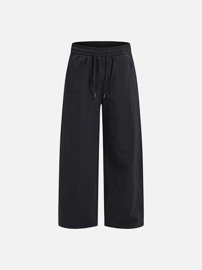DAXUEN Loose-fitting wide-leg trousers in light grey and black