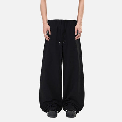 DAXUEN Loose-fitting wide-leg trousers in light grey and black